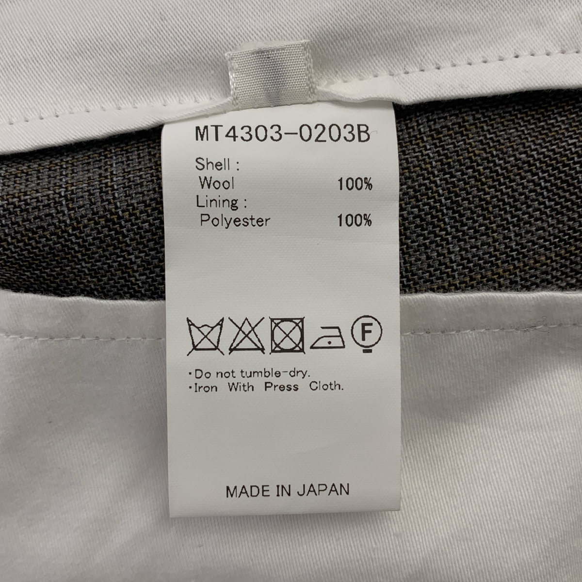 MAATEE&SONS / マーティー&サンズ 永遠 SLACKS  WOOL MAT CHECK チェック スラックスパンツ