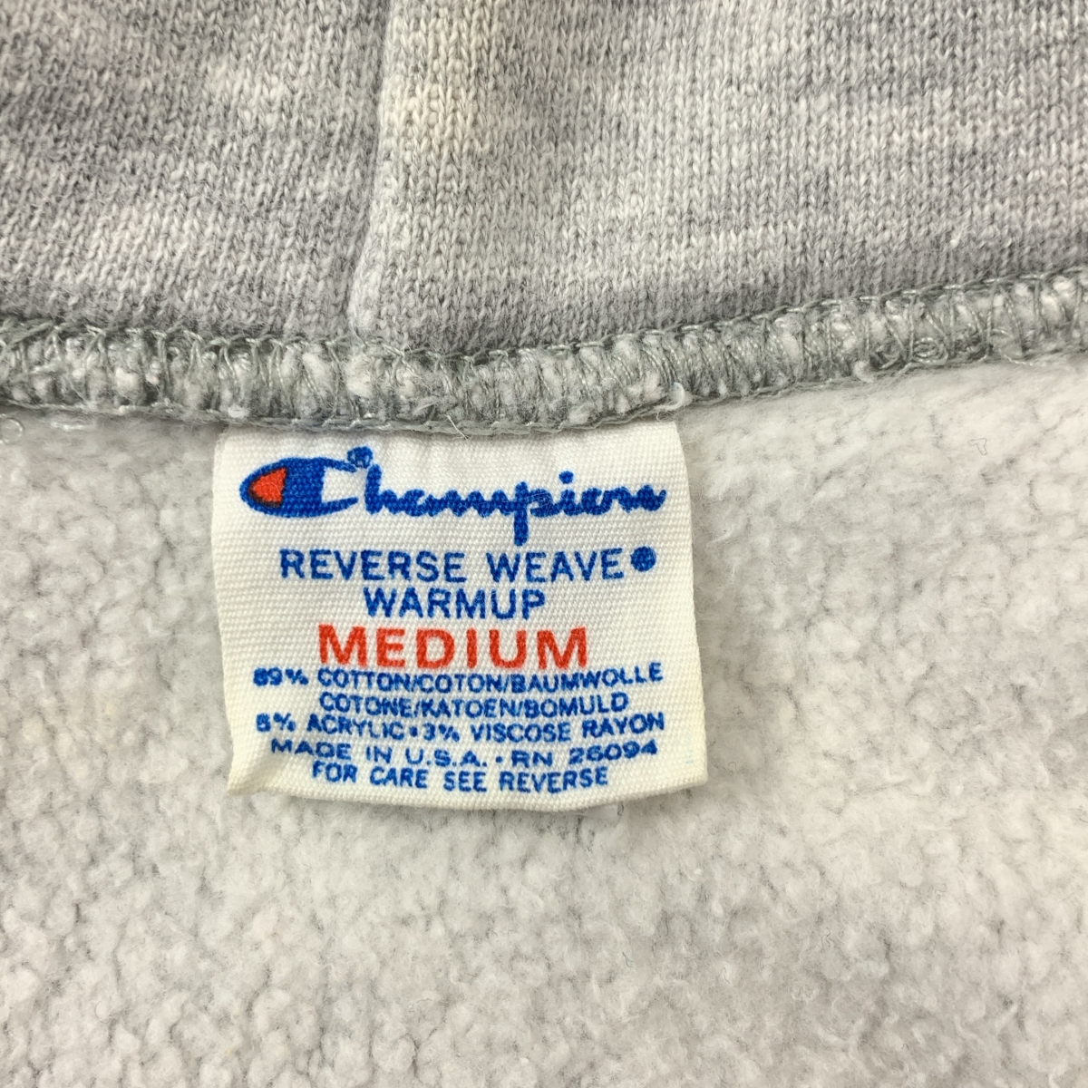 CHAMPION / チャンピオン VINTAGE / ヴィンテージ トリコタグ ROBERTS WESLEYAN リバースウィーブ プリント フーディ プルオーバーパーカー