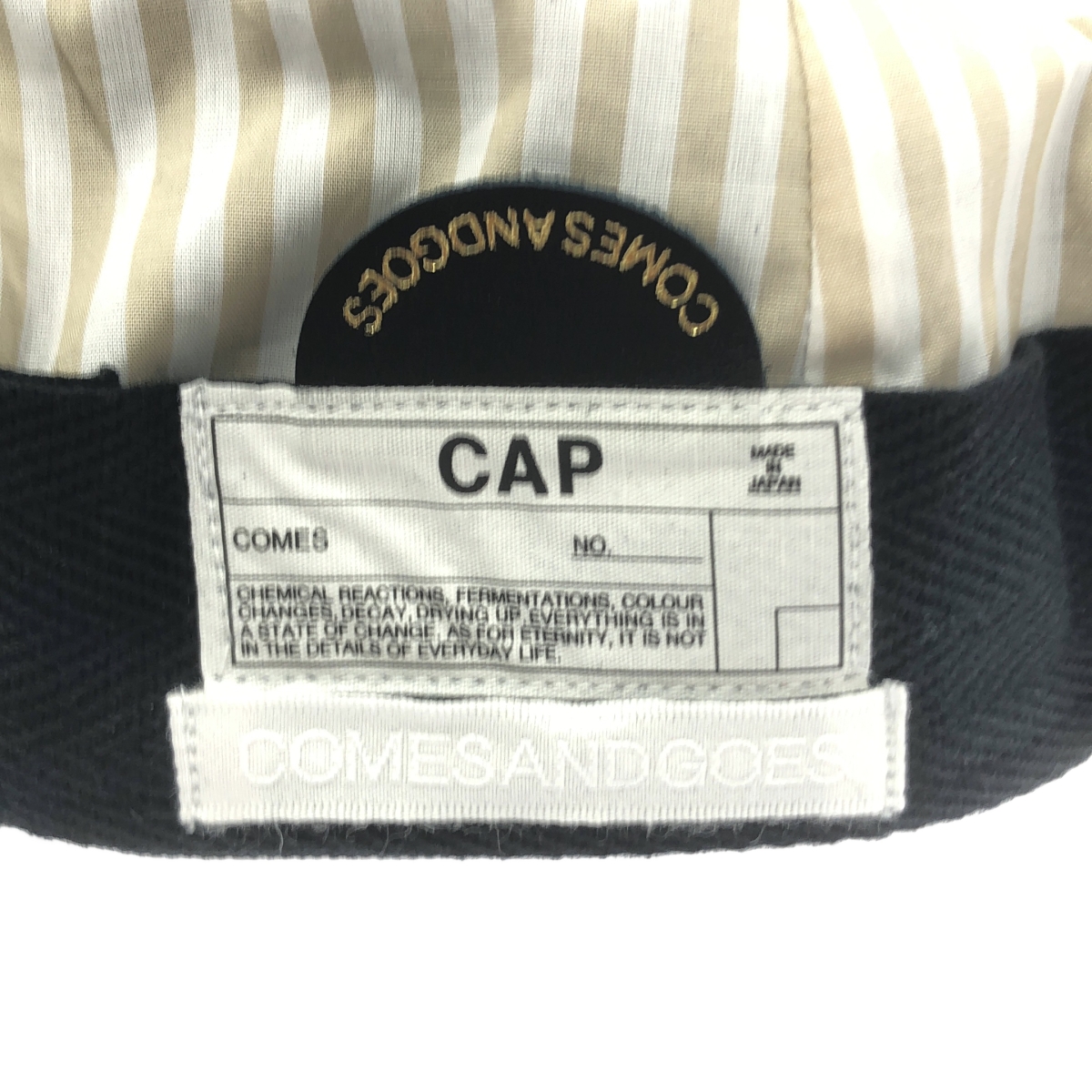 COMESANDGOES / カムズアンドゴーズ NY 刺しゅう ベースボールキャップ