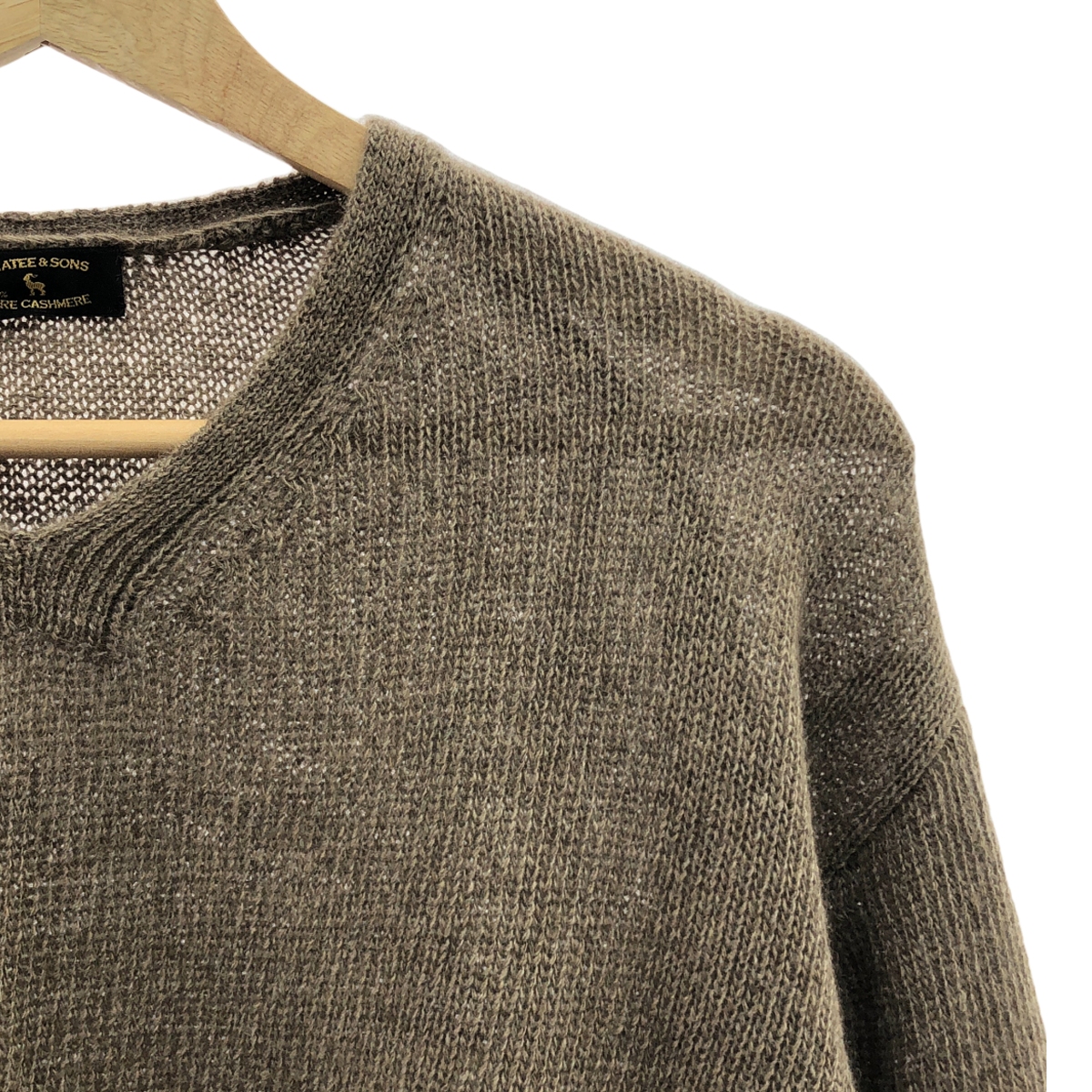 MAATEE&SONS / マーティー&サンズ カシミヤミンク LOOSE V SWEATER ルーズ ニット セーター