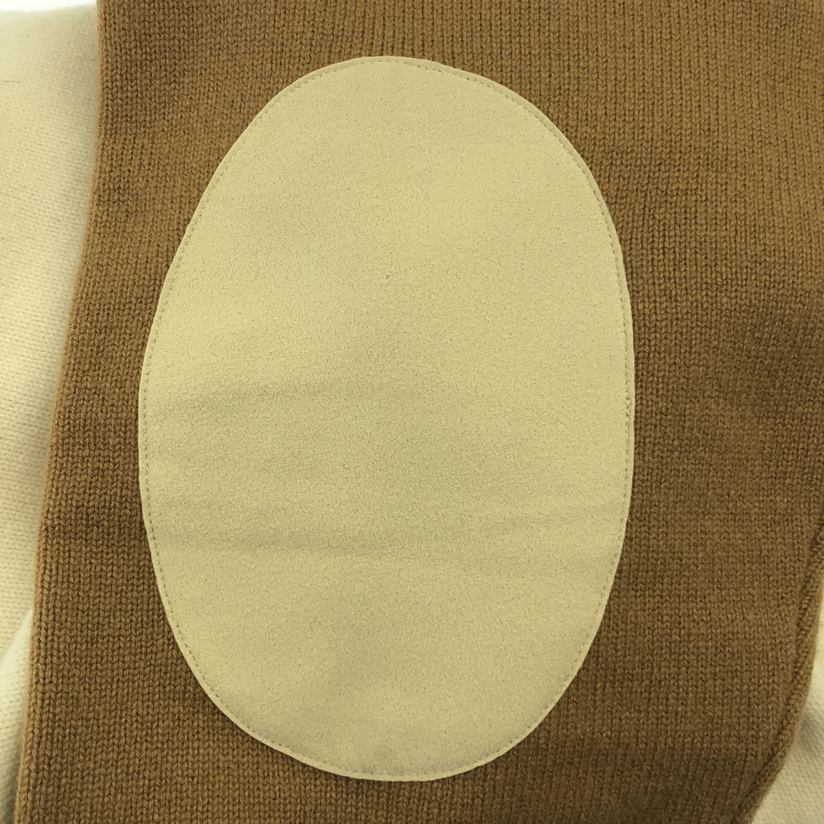 GALERIE VIE / ギャルリーヴィー ウール バイカラー エルボーパッチ ニット カーディガン