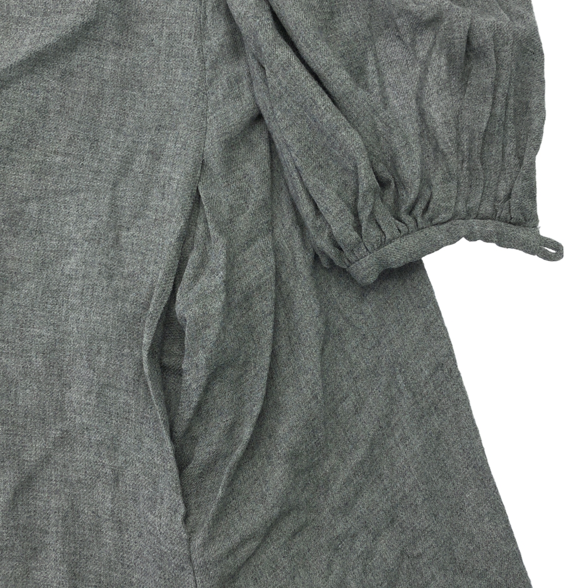 MARK KENLY DOMINO TAN / マークケンリードミノタン ギャザー ボリューム ポケット付き ワンピース