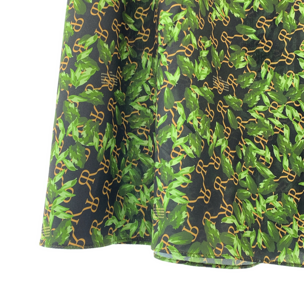 Rokh / ロック ボタニカル ロゴプリント ロングスカート