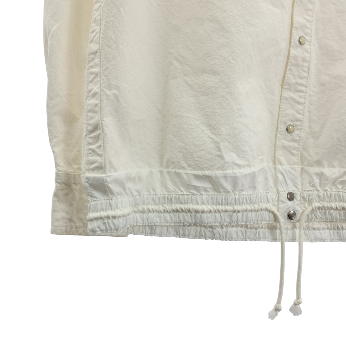 sacai / サカイ コットン 裾ドローコード ボタンダウンシャツ