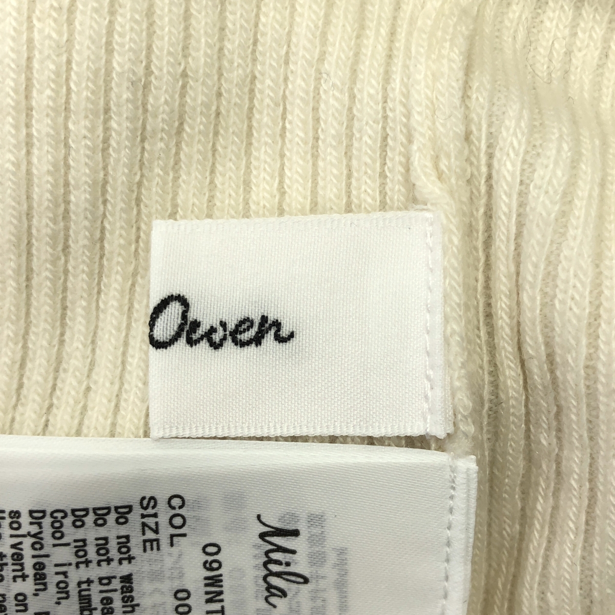 その他 バイカラー袖口レイヤードリブニット