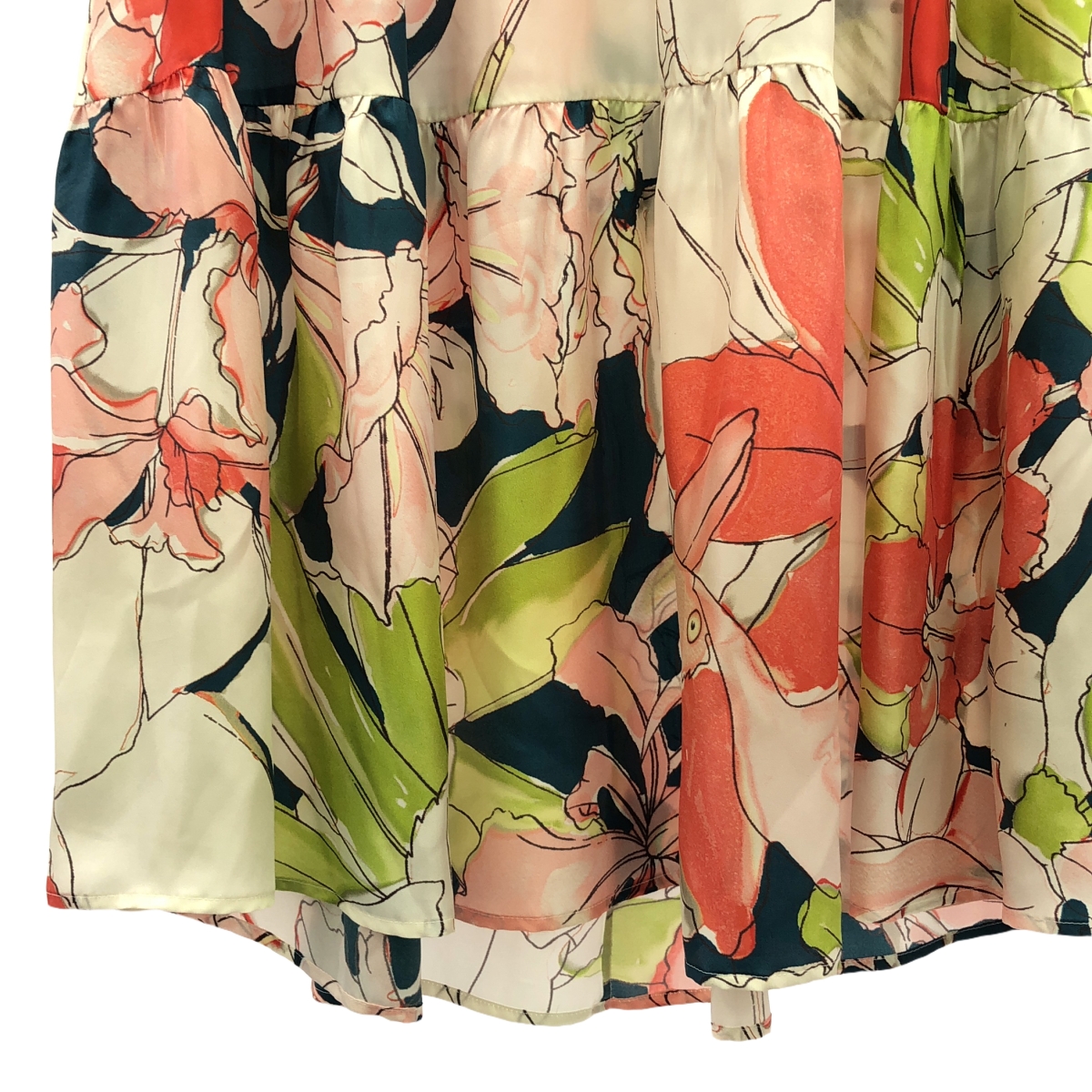 MUSE de Deuxieme Classe / ミューズドゥーズィーエムクラス 【 BANANATIME / バナナタイム 】OVERSIZED / コットン シルク 総柄 鳥 バード シャツ ブラウス