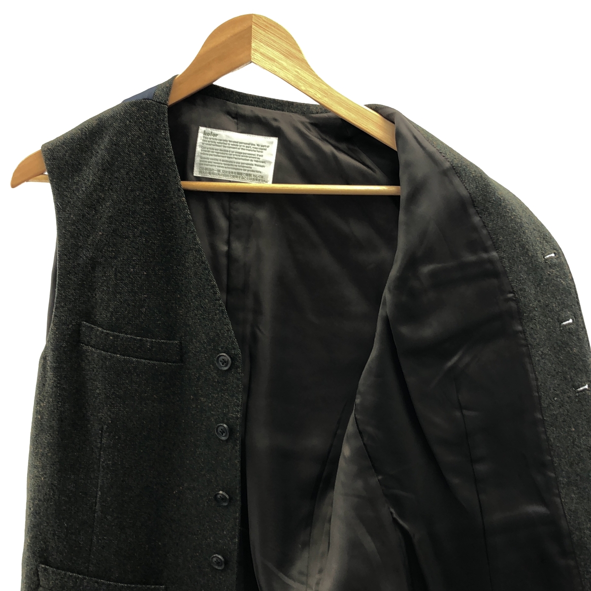 kolor / カラー ウール ジレ ベスト