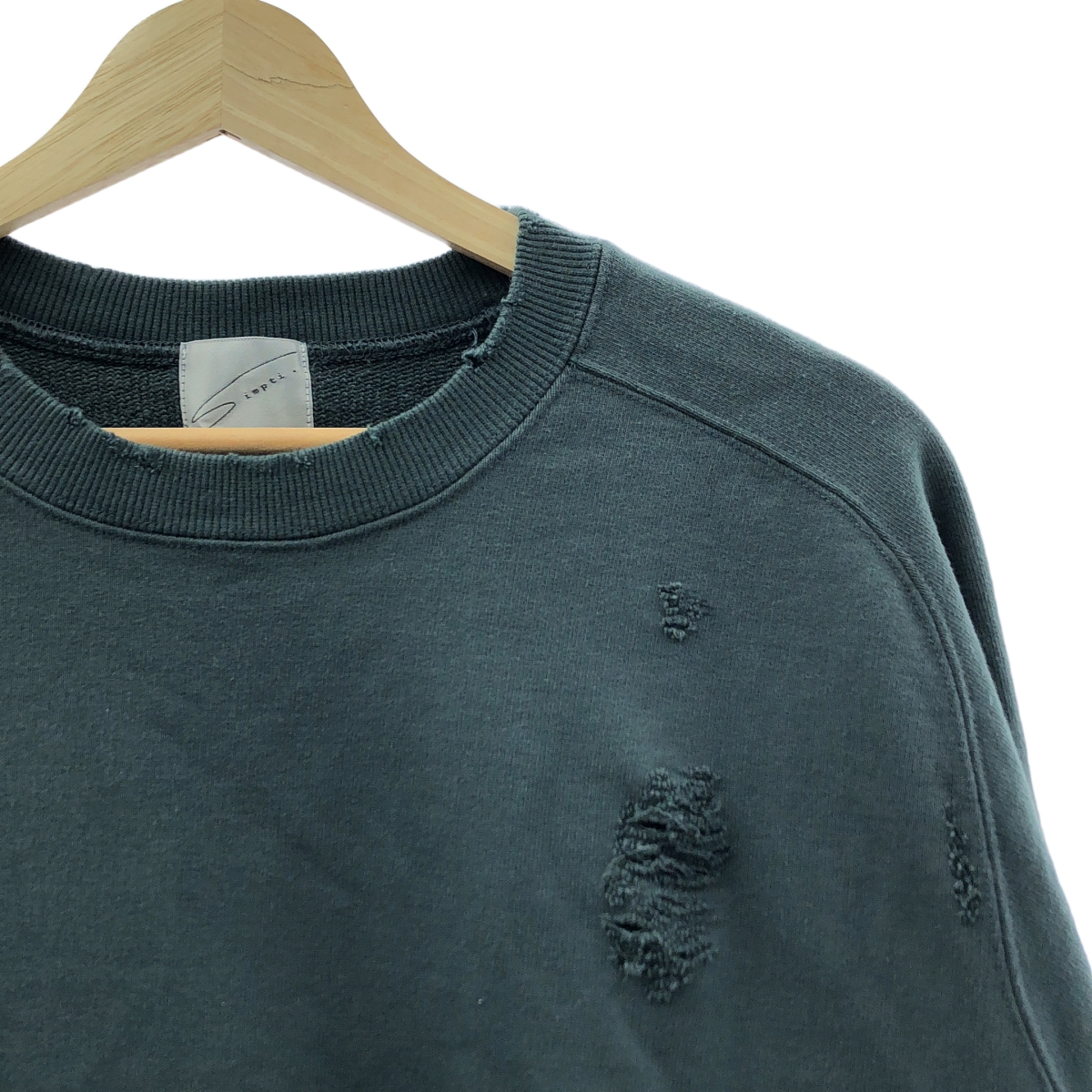 その他 ダメージ加工 オーバー スウェット トレーナー