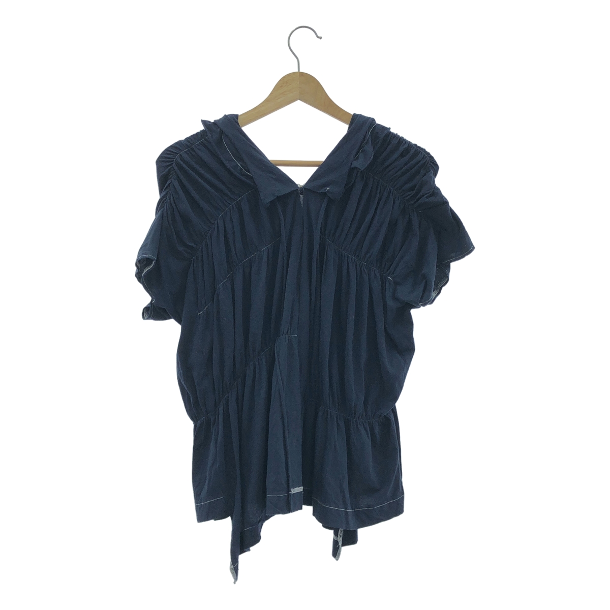 tricot COMME des GARCONS / トリココムデギャルソン コットン ギャザー デザイン カットソー