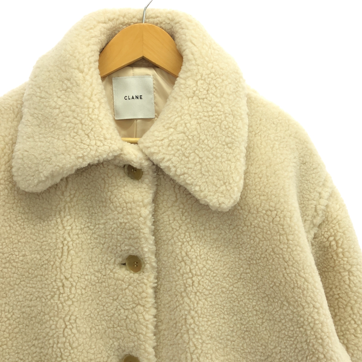 CLANE / クラネ RIDGE POCKET BOA OVER COAT リッジポケットボアオーバーコート