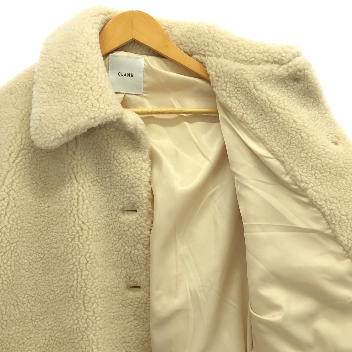 CLANE / クラネ RIDGE POCKET BOA OVER COAT リッジポケットボアオーバーコート