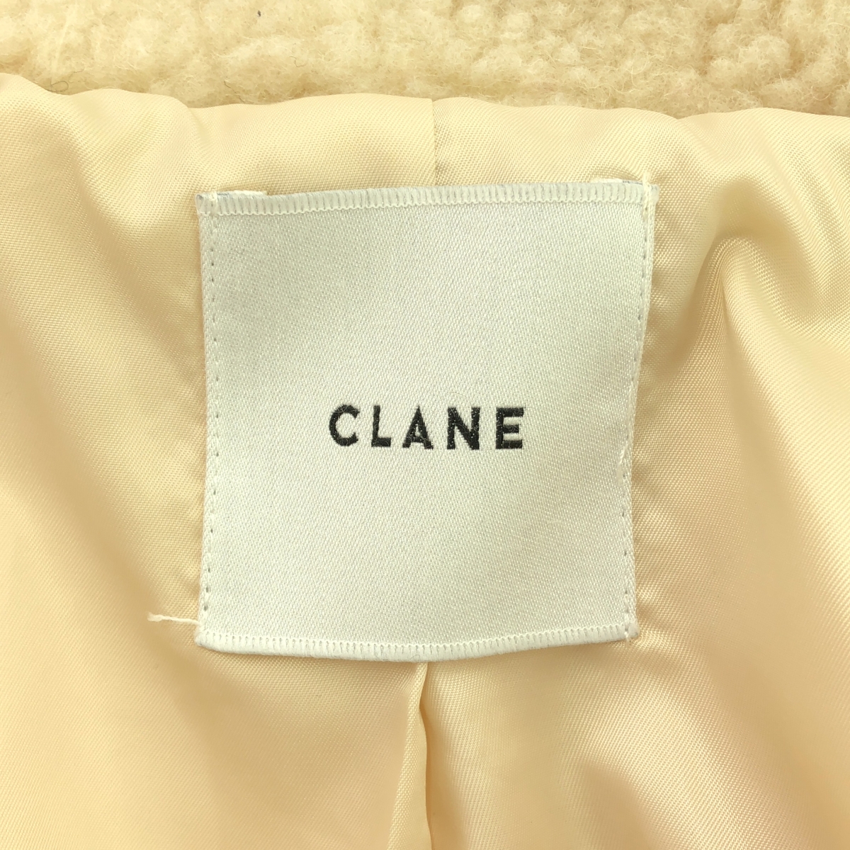 CLANE / クラネ RIDGE POCKET BOA OVER COAT リッジポケットボアオーバーコート
