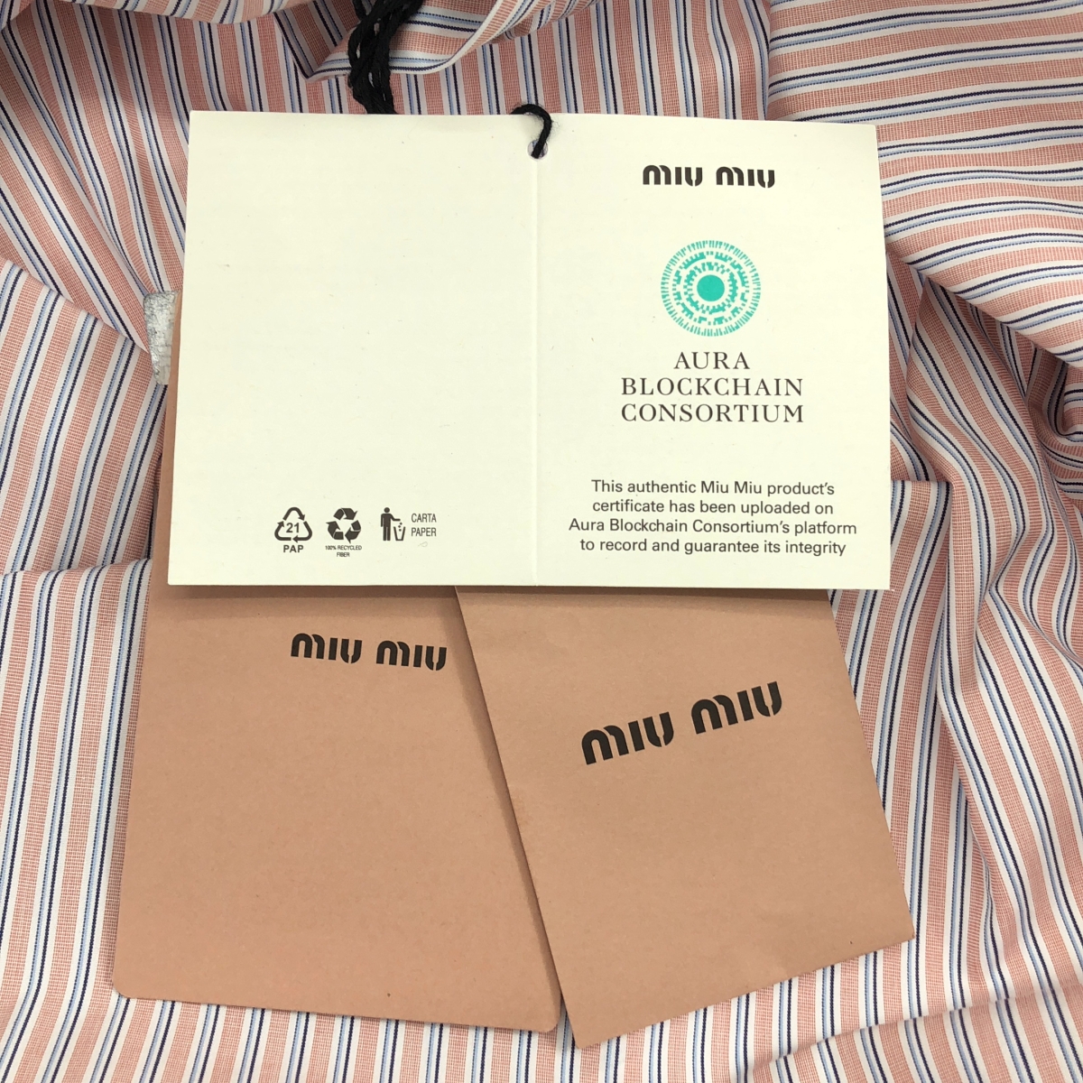 miu miu / ミュウミュウ Striped Shirt ストライプ ボタンダウン シャツ