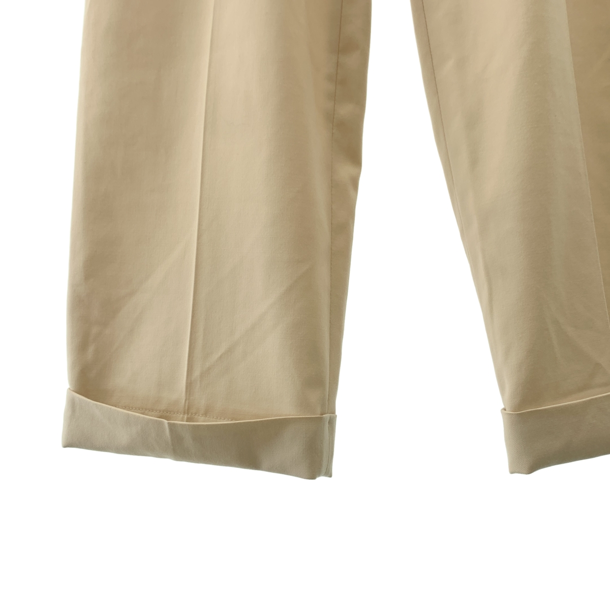 miu miu / ミュウミュウ ロゴ ベルテッド タック スラックス パンツ