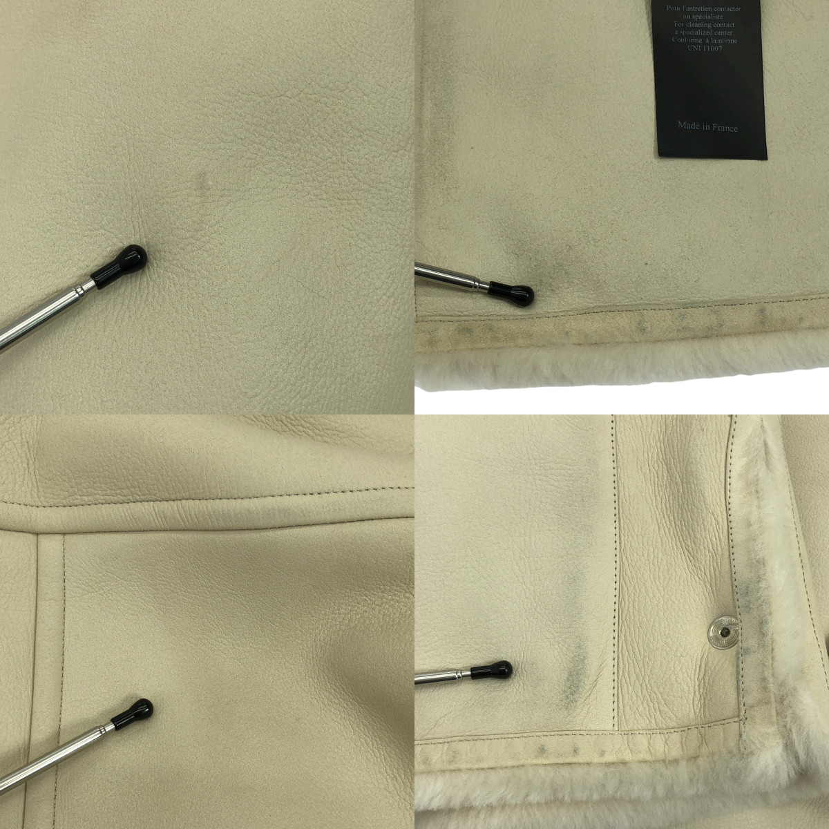 YVES SALOMON / イヴサロモン ラム ムートン ボア ハーフコート