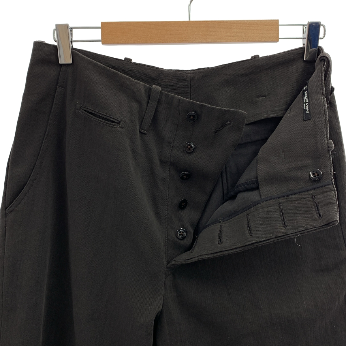 MAATEE&SONS / マーティー&サンズ SMOOTH CHINO TROUSER / ワイド チノトラウザーズ パンツ