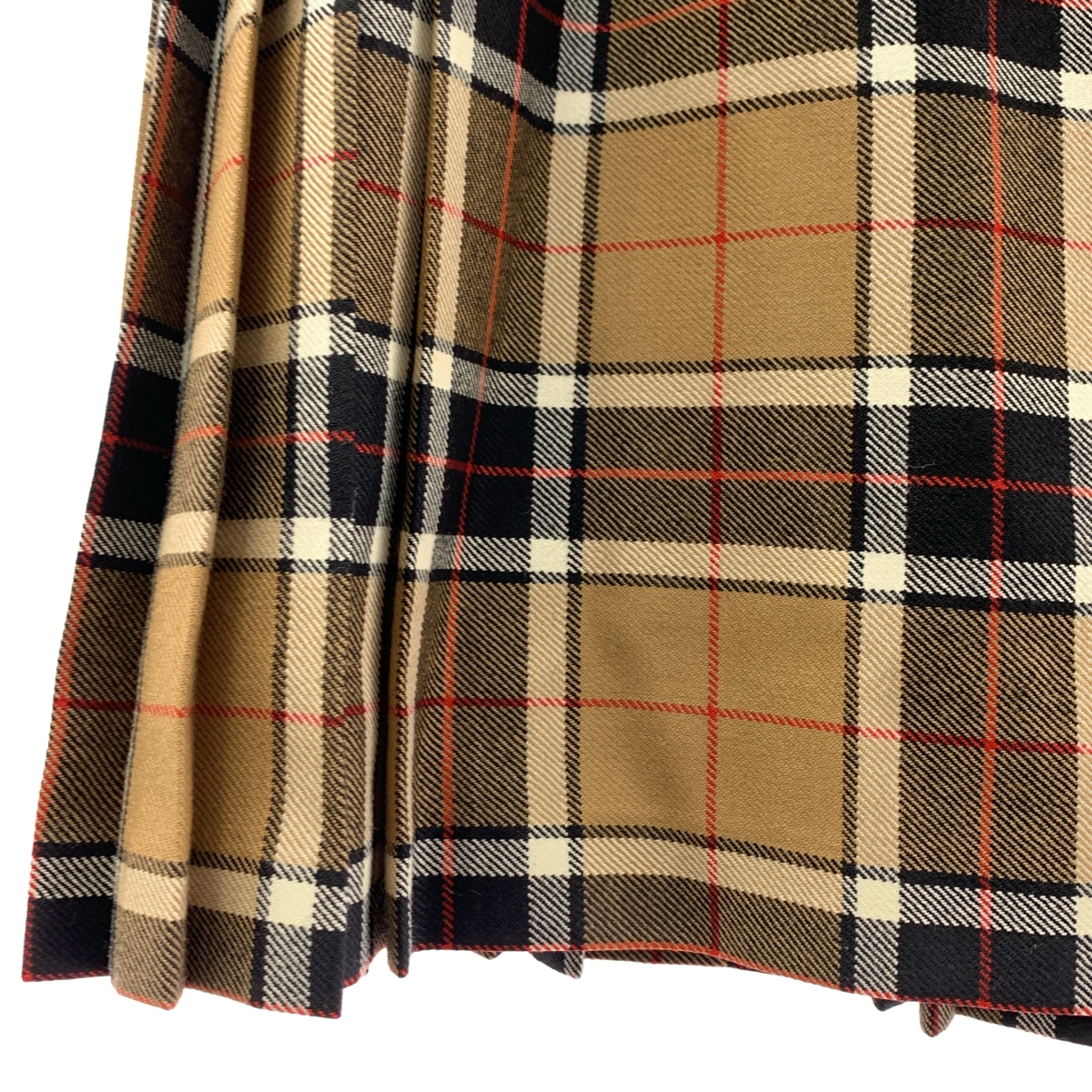 O'NEIL OF DUBLIN / オニールオブダブリン レザーベルト プリーツ ラップ キルトスカート