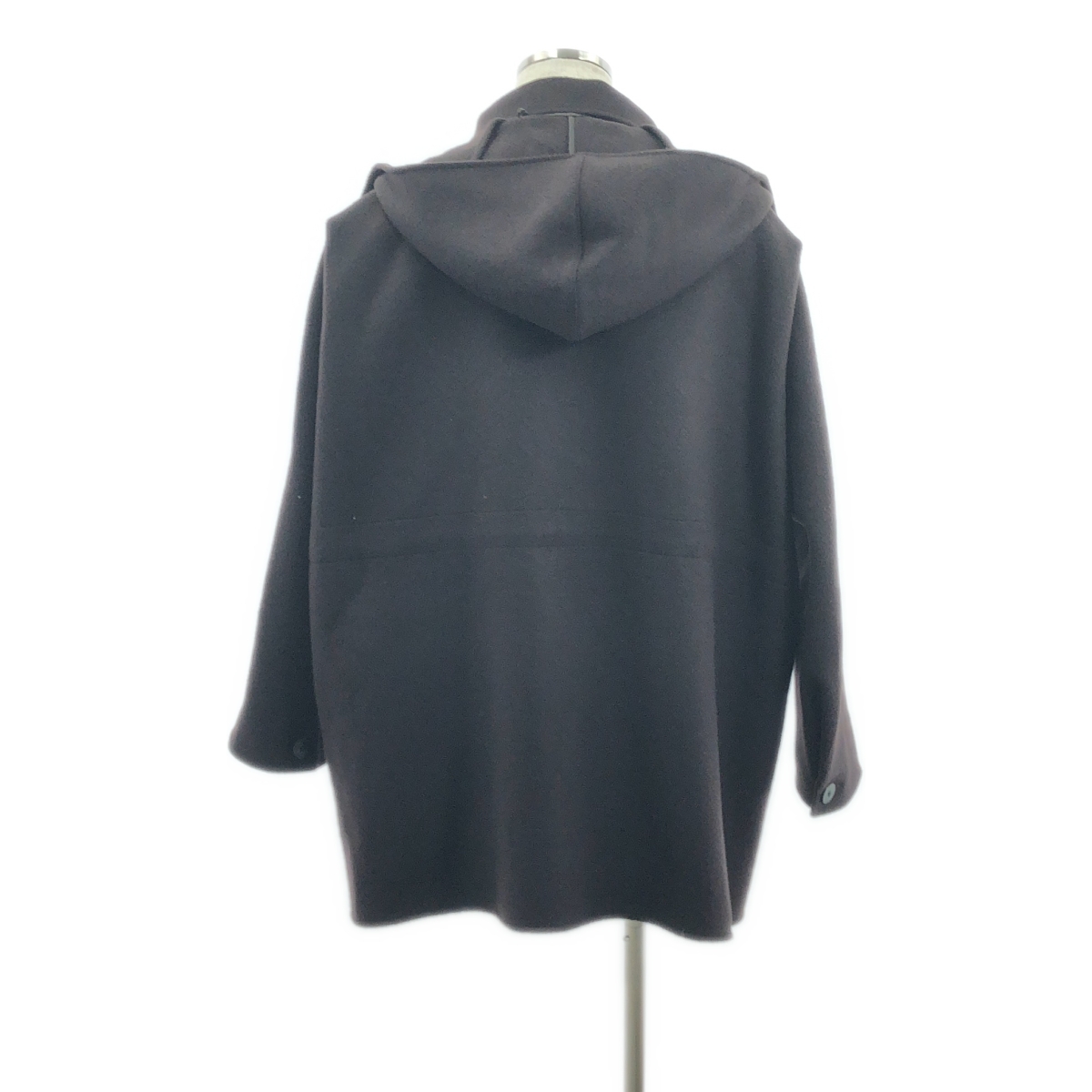 OVERCOAT / オーバーコート Beaver Wool Short Coat With Removable Hood / ウール ショートコート