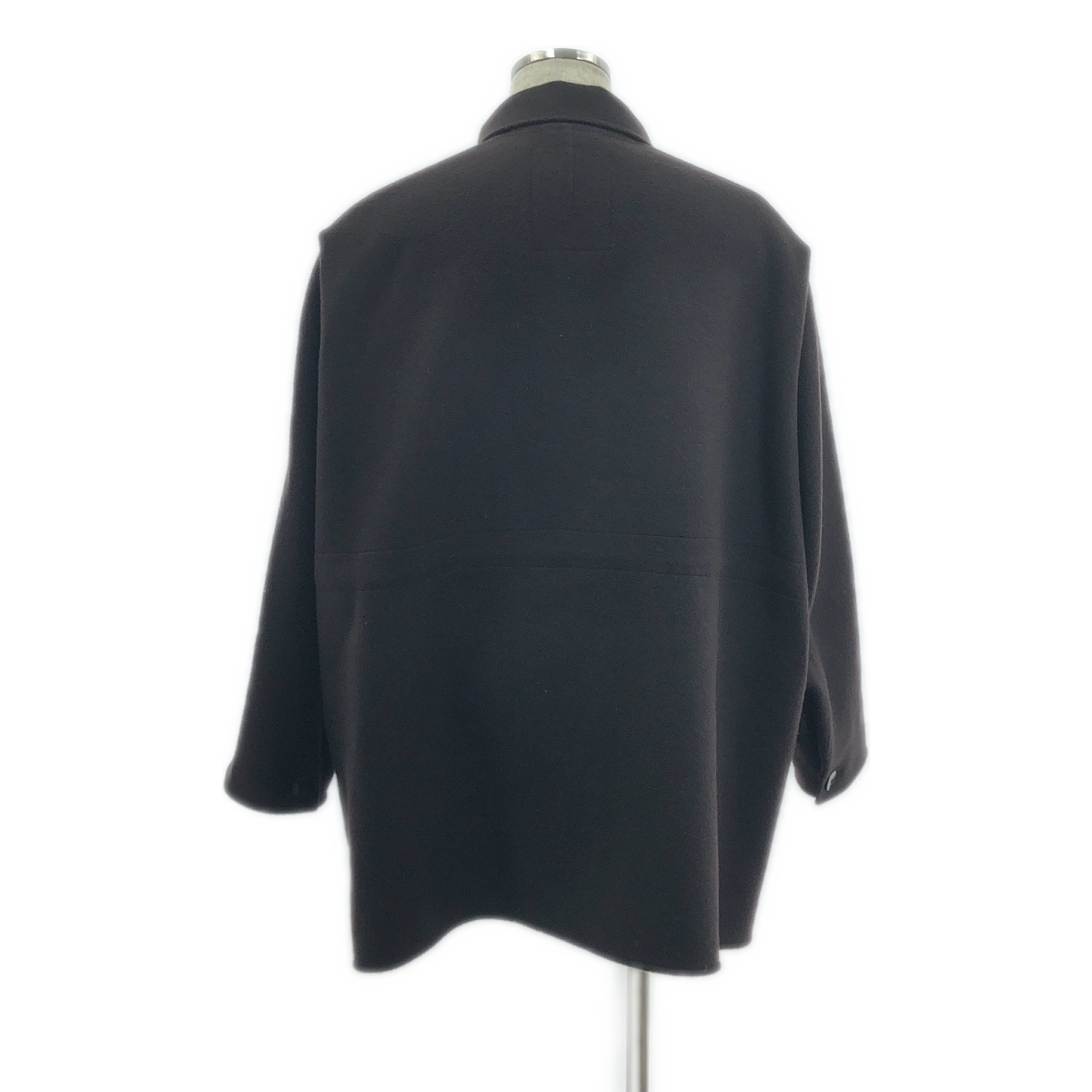 OVERCOAT / オーバーコート Beaver Wool Short Coat With Removable Hood / ウール ショートコート