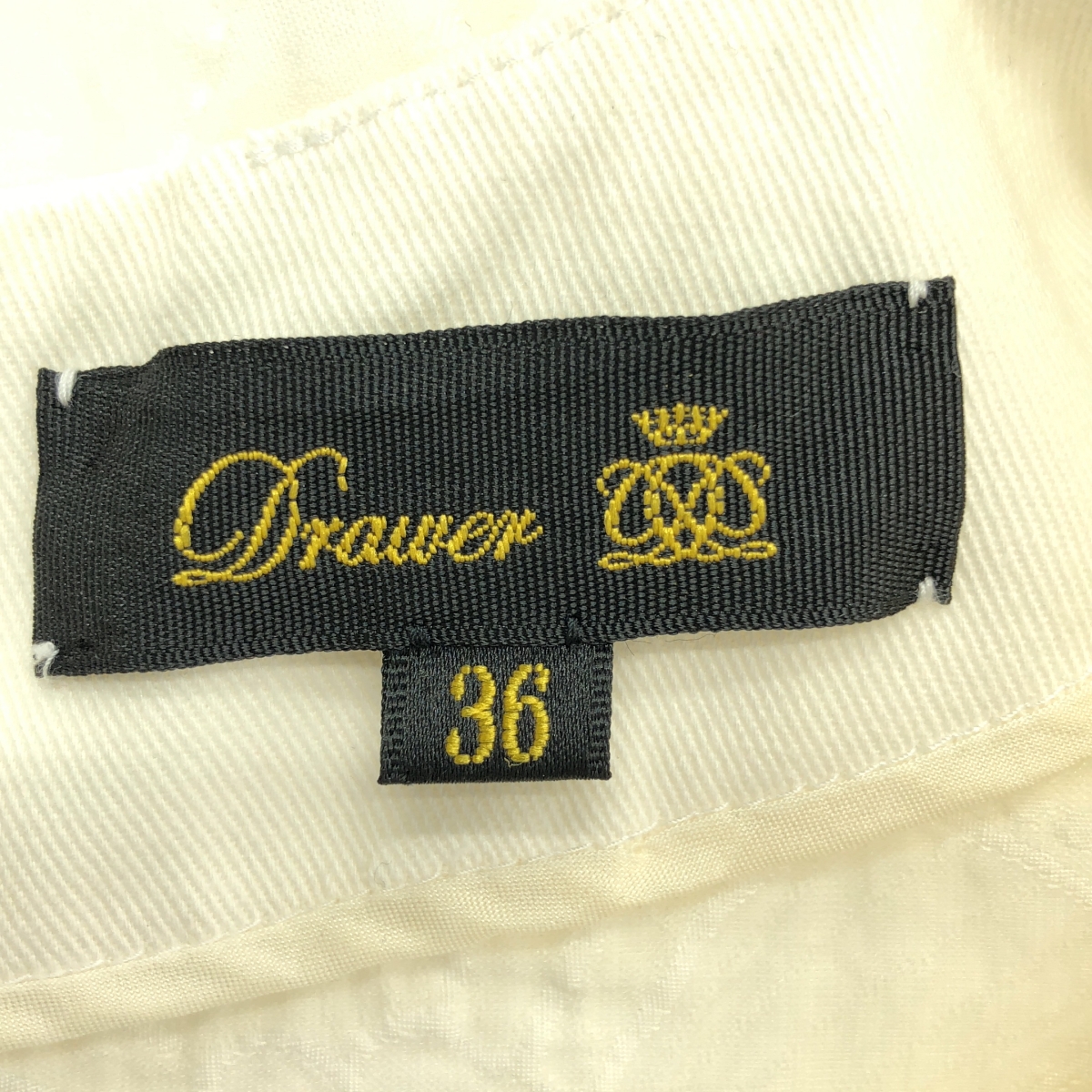 Drawer / ドゥロワー バックジップ マトラッセショートスリーブ ブラウス