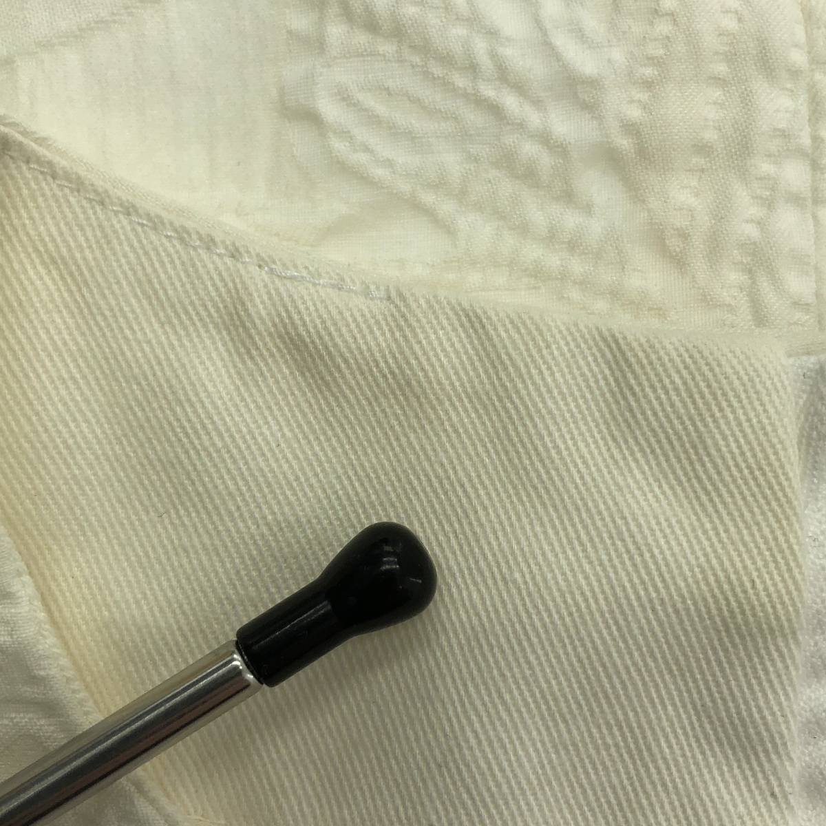 Drawer / ドゥロワー バックジップ マトラッセショートスリーブ ブラウス