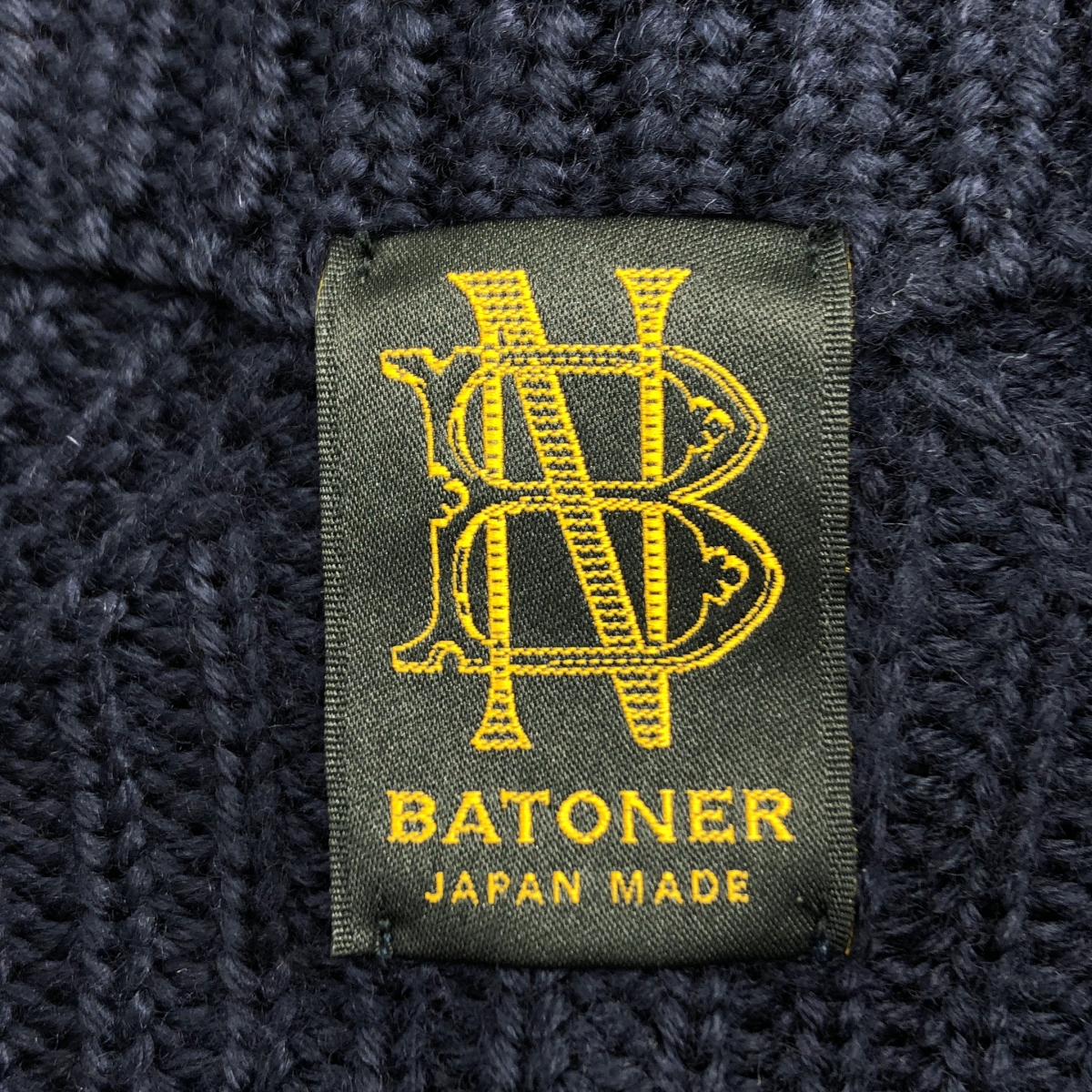 BATONER / バトナー SIGNATURE BOTTLE NECK シグネイチャー ボトルネック ニット