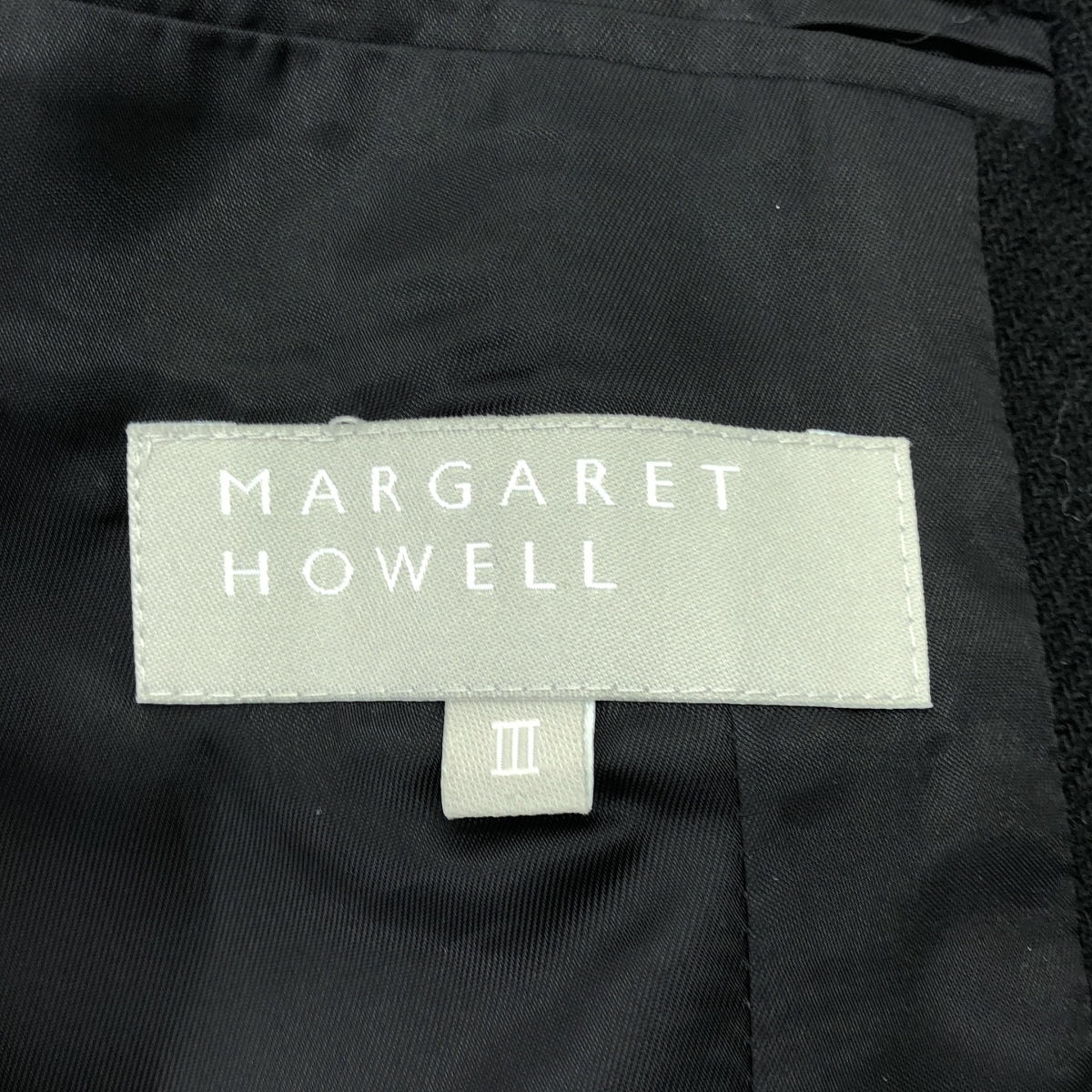 MARGARET HOWELL / マーガレットハウエル ウール ナイロン ヘリンボーン テーラード ジャケット