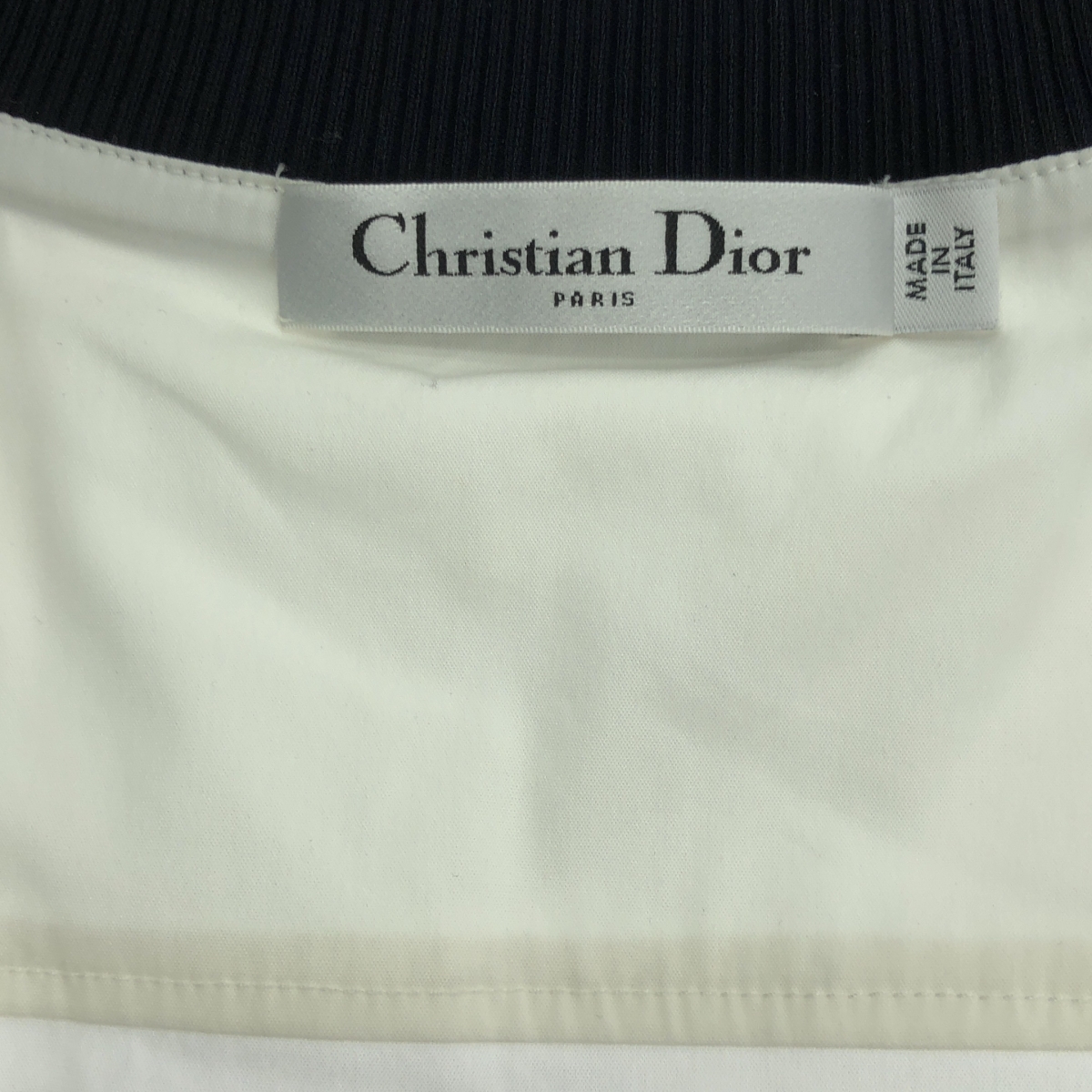 Christian Dior / クリスチャンディオール スパンコール 装飾 ニット切替 ロングスリーブシャツ