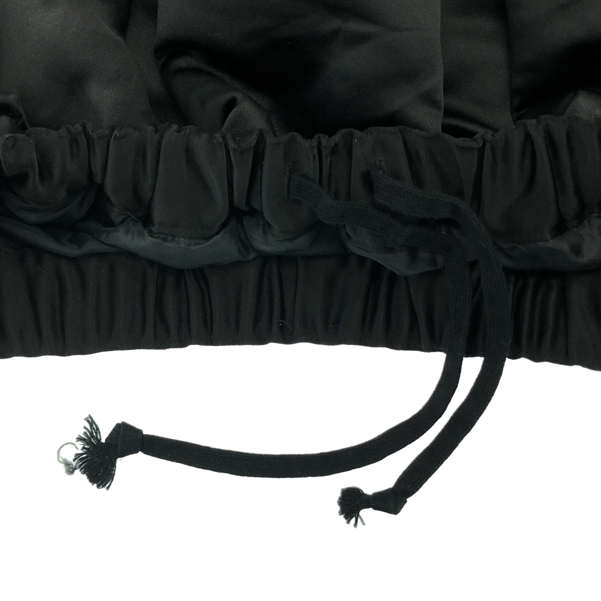 BLACK COMME des GARCONS / ブラックコムデギャルソン ポリエステル 変形 立体 ドローストリング ボリューム バルーン スカート