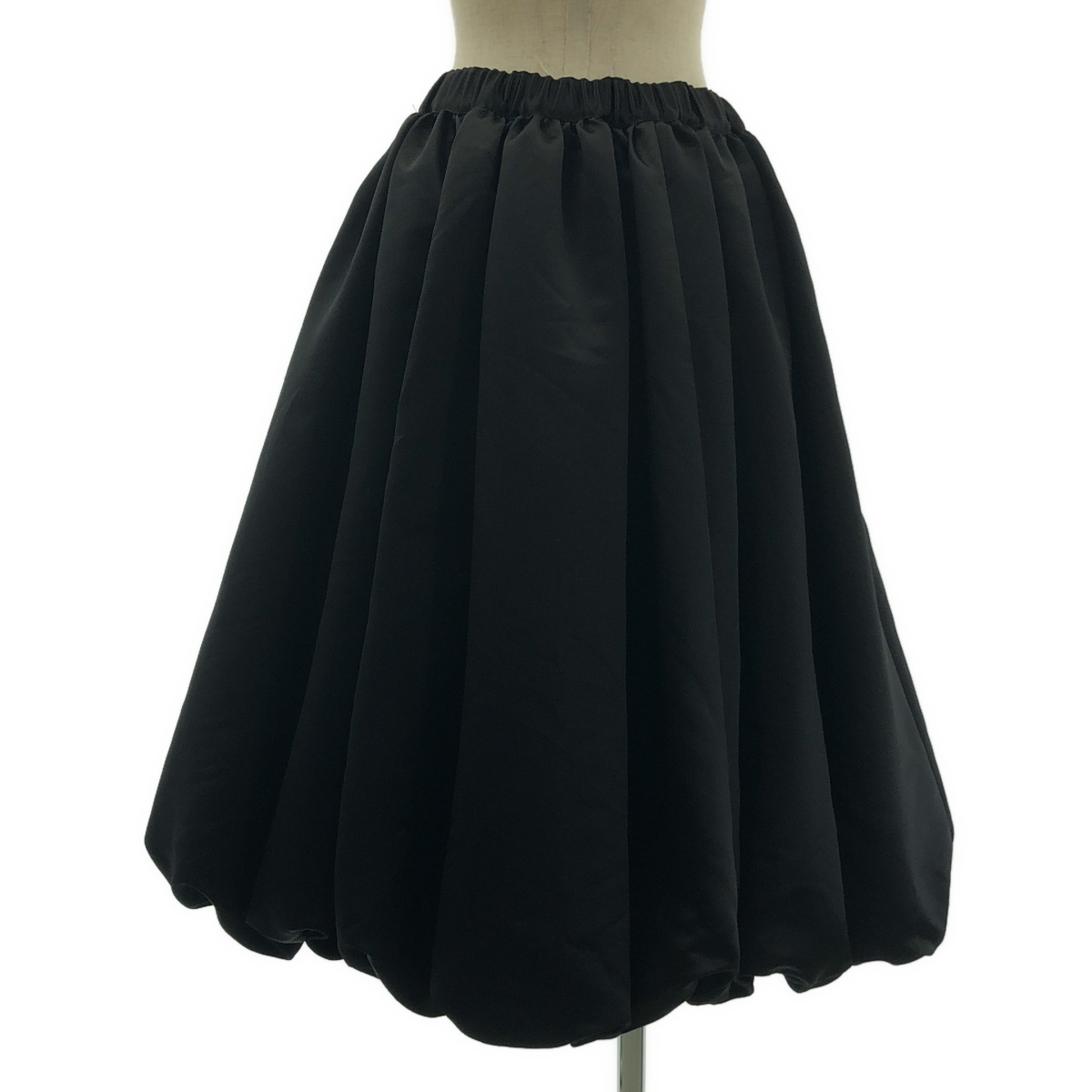 BLACK COMME des GARCONS / ブラックコムデギャルソン ポリエステル 変形 立体 ドローストリング ボリューム バルーン スカート