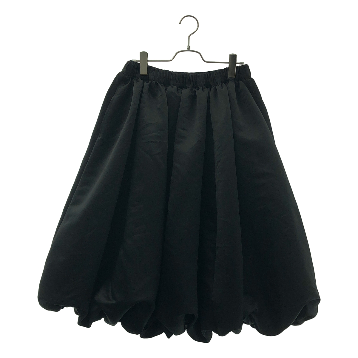 BLACK COMME des GARCONS / ブラックコムデギャルソン ポリエステル 変形 立体 ドローストリング ボリューム バルーン スカート