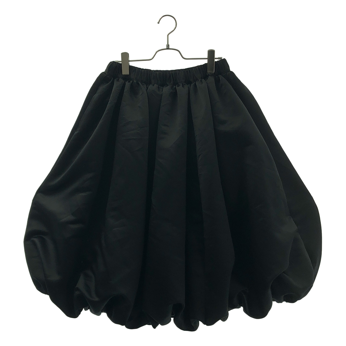 BLACK COMME des GARCONS / ブラックコムデギャルソン ポリエステル 変形 立体 ドローストリング ボリューム バルーン スカート