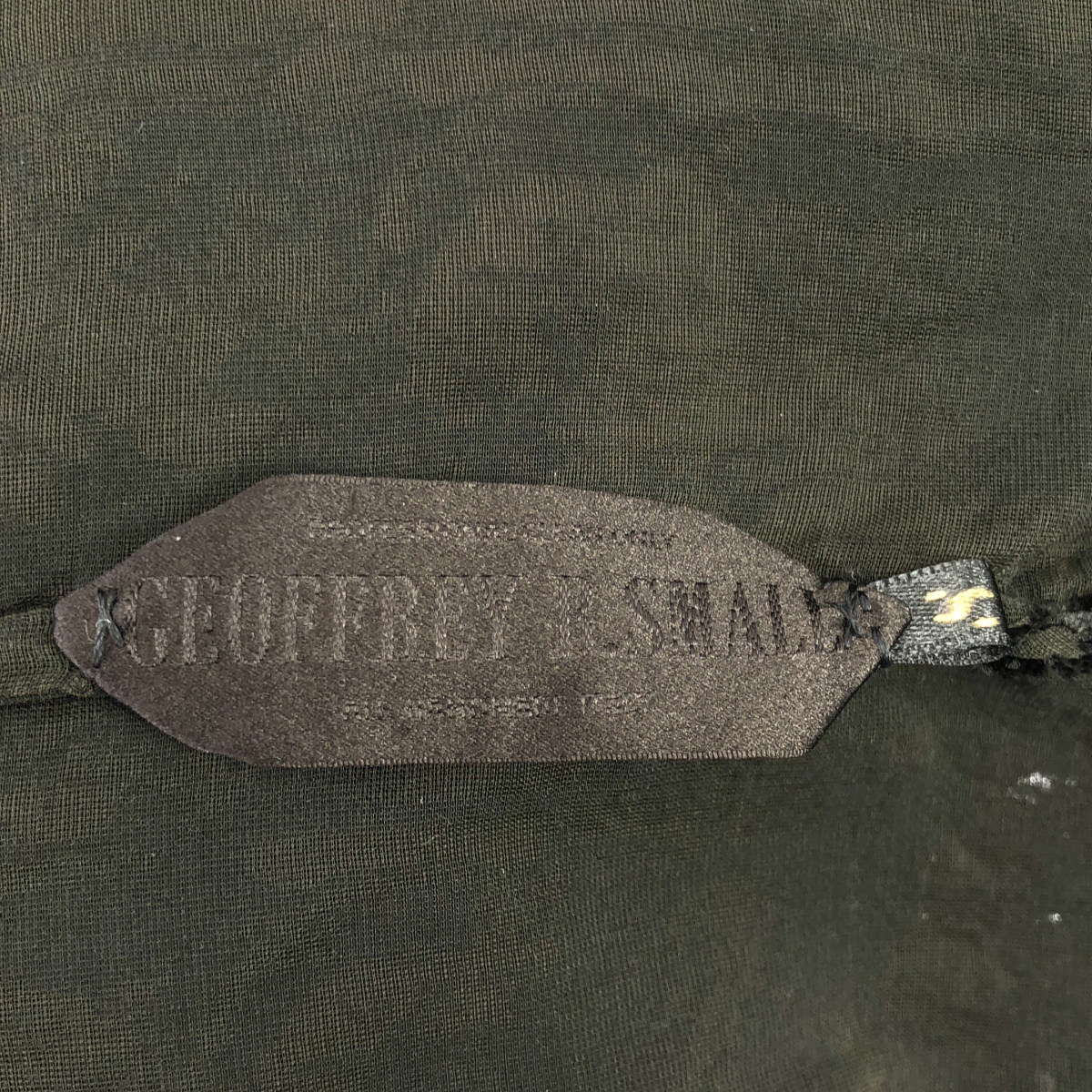 GEOFFREY B.SMALL / ジェフリーBスモール Limited Edition / hand dyed como silk and viscose velvet burn out 絵画柄 ベルベット ロングシャツ