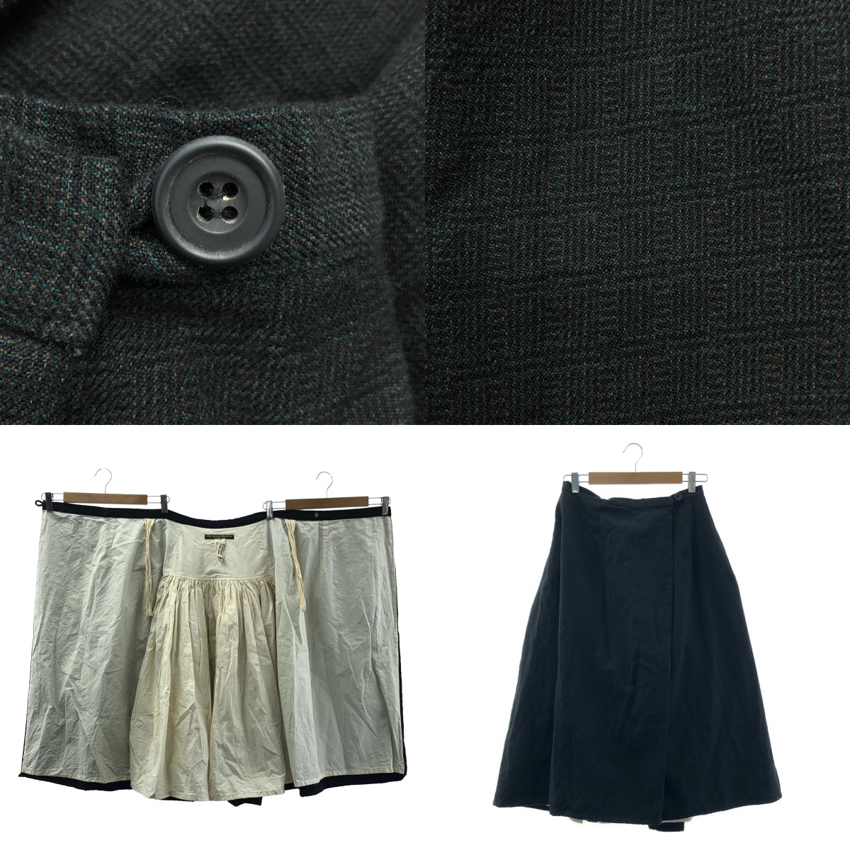 Paul Harnden / ポールハーデン Pleat Skirt / ギャザー ボリューム ラップ スカート