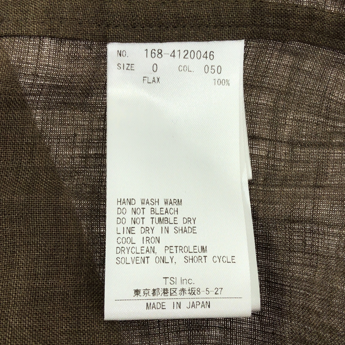 YLEVE / イレーヴ リネン 2B テーラード ジャケット