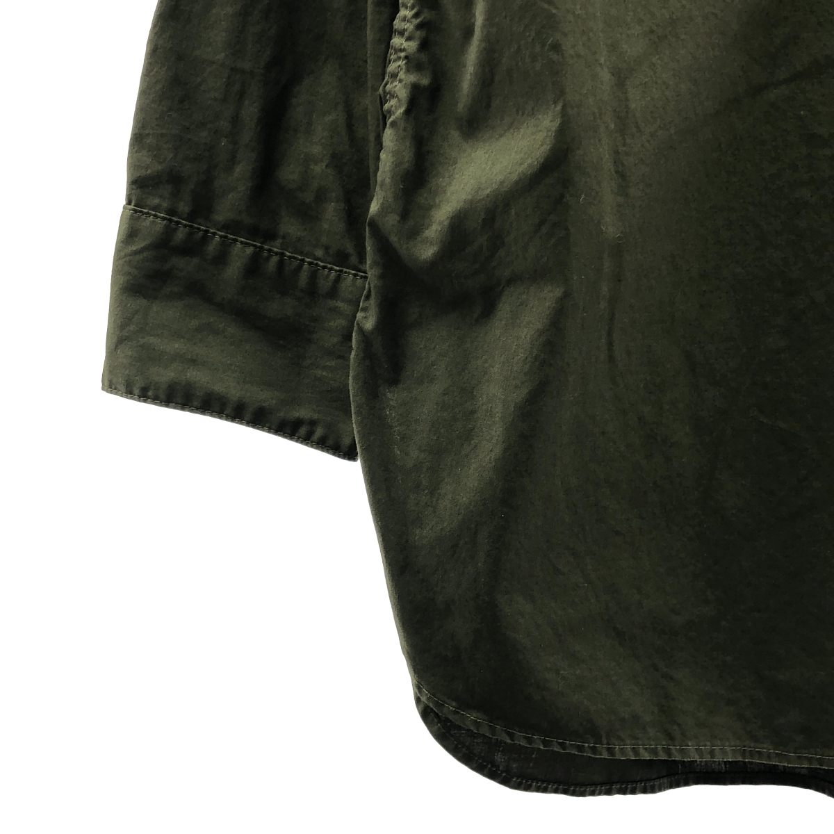 A.PRESSE / アプレッセ Over Dyeing Military Shirt オーバーダイ コットンポプリン ミリタリーシャツ