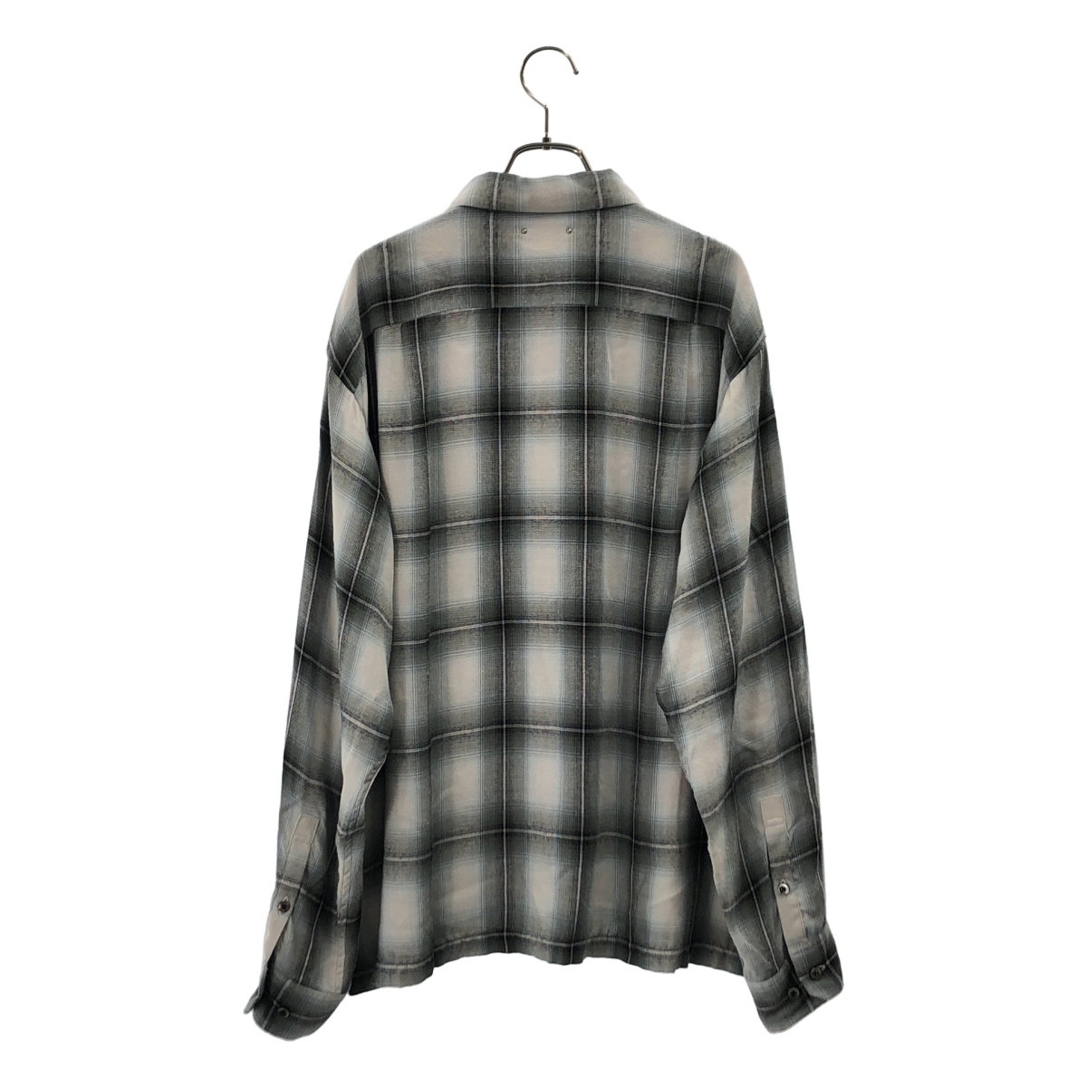 MINEDENIM / マインデニム R.Ombre Open Collar SH / オンブレチェック シャツ