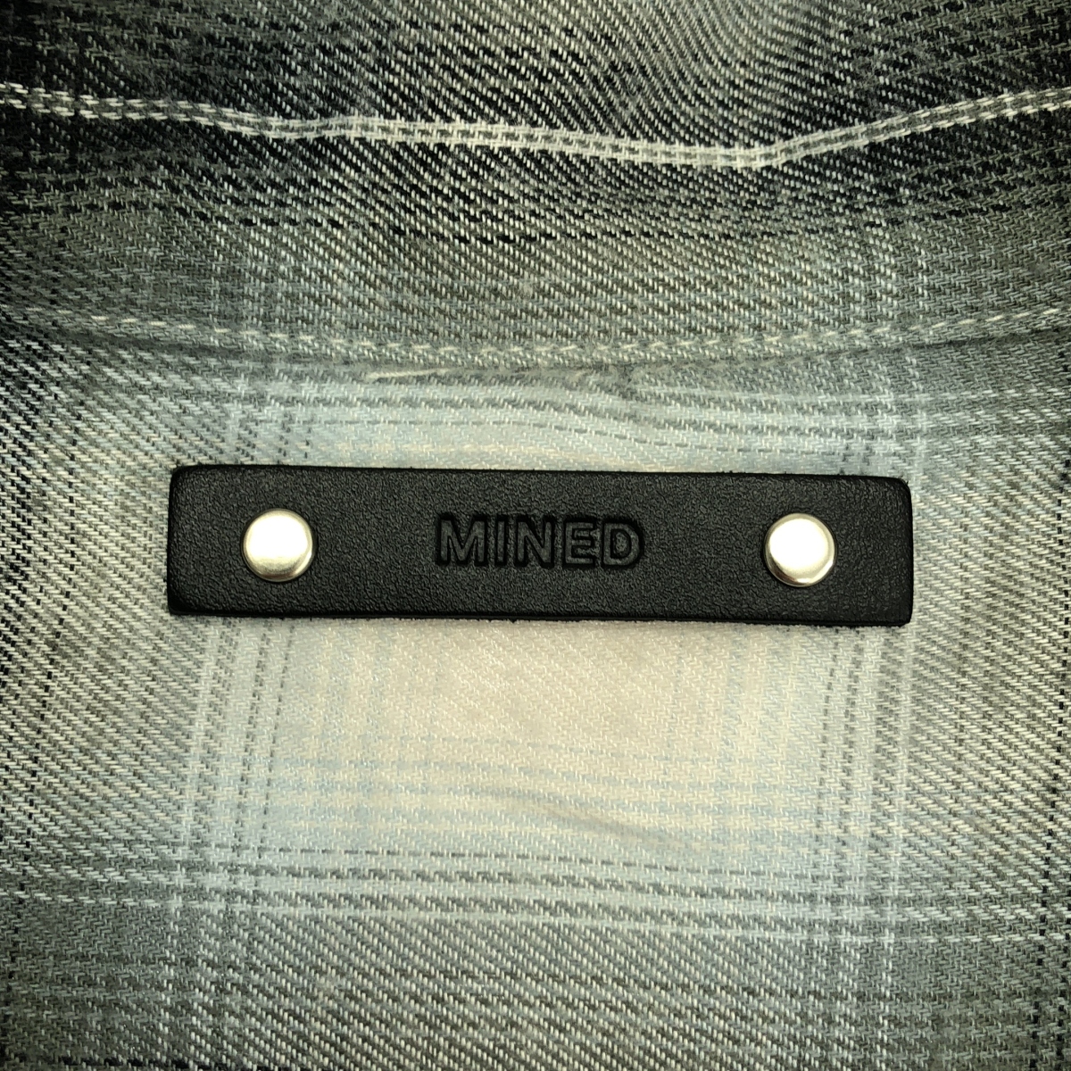 MINEDENIM / マインデニム R.Ombre Open Collar SH / オンブレチェック シャツ