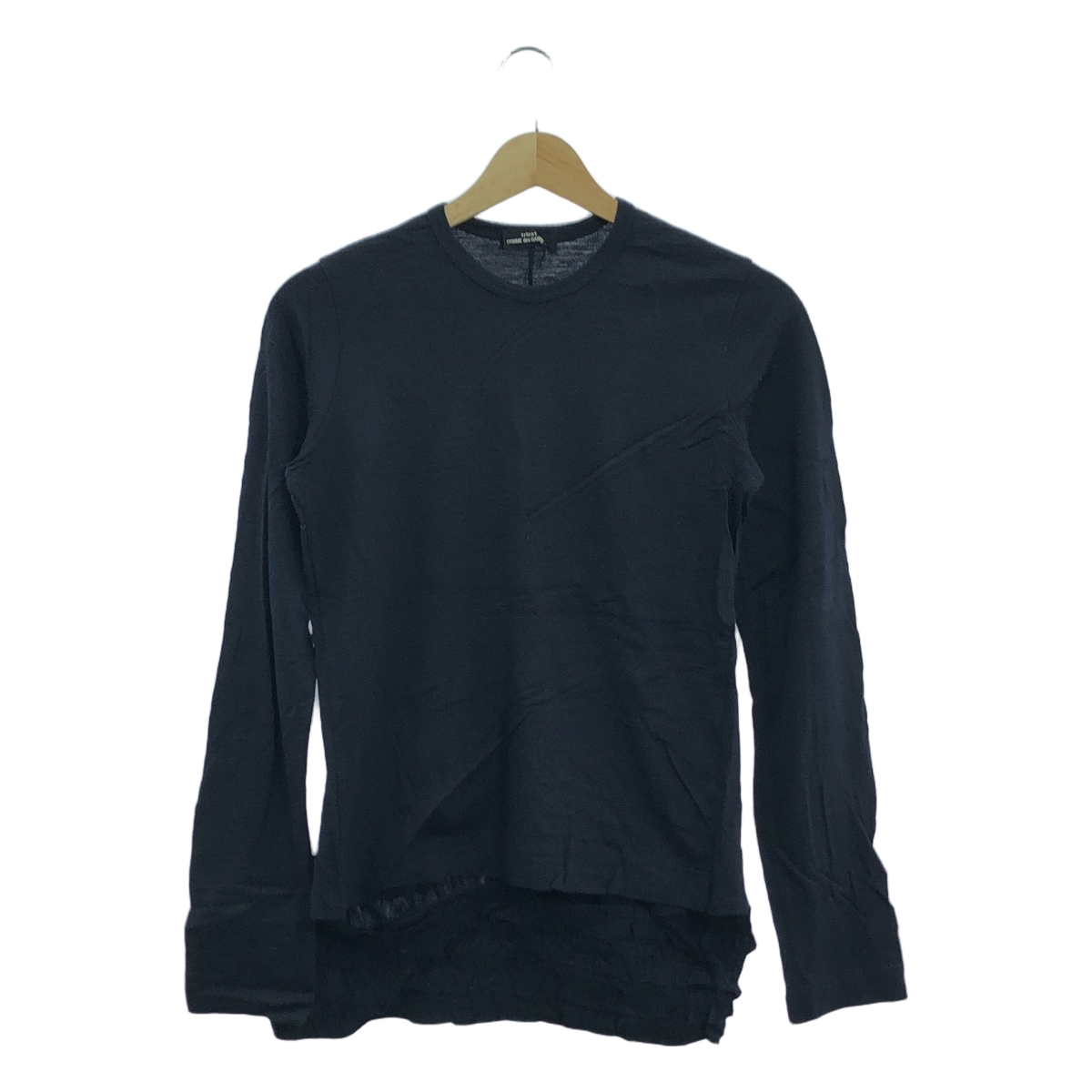 tricot COMME des GARCONS / トリココムデギャルソン ウール  変形 フリル装飾 カットソー