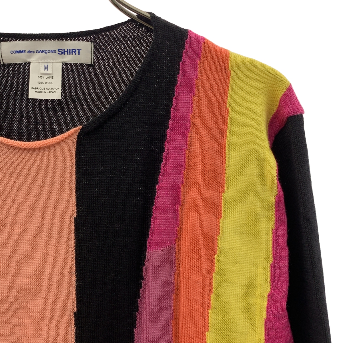 COMME des GARCONS SHIRT / コムデギャルソンシャツ ウール マルチカラー クルーネックニット