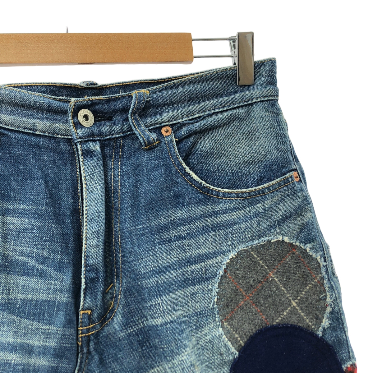 JUNYA WATANABE COMME des GARCONS / ジュンヤワタナベ denim /  ジップフライ パッチワーク サルエル デニムパンツ