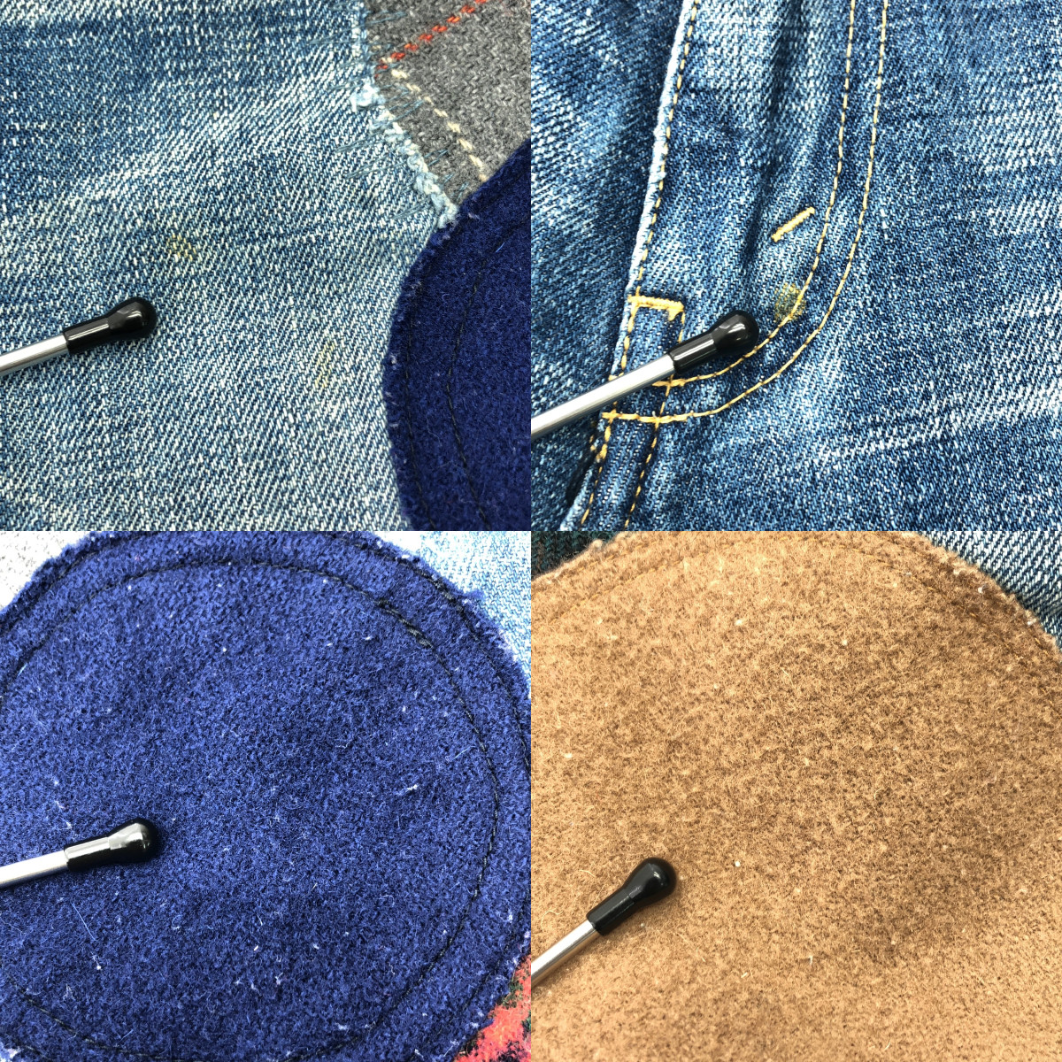 JUNYA WATANABE COMME des GARCONS / ジュンヤワタナベ denim /  ジップフライ パッチワーク サルエル デニムパンツ