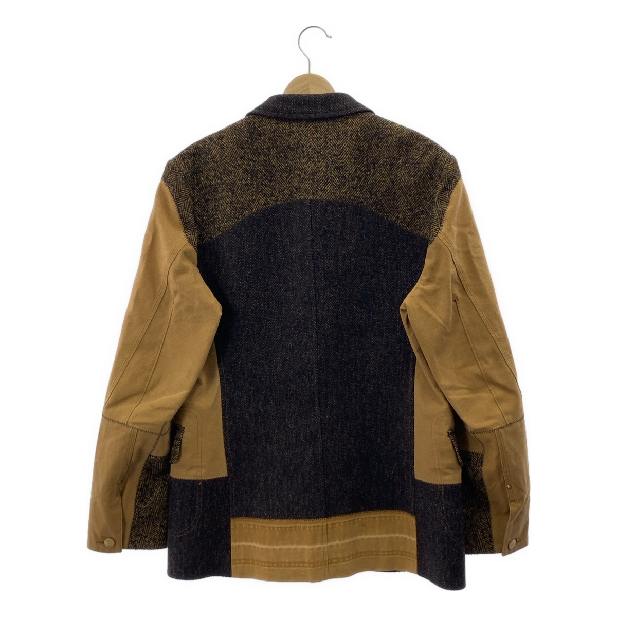 JUNYA WATANABE COMME des GARCONS MAN / ジュンヤワタナベコムデギャルソンマン ×CARHARTT カーハート / 再構築 ツイード切替 ダック テーラードジャケット