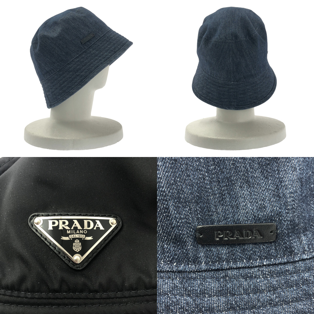 PRADA / プラダ 三角ロゴプレート リバーシブル ハット