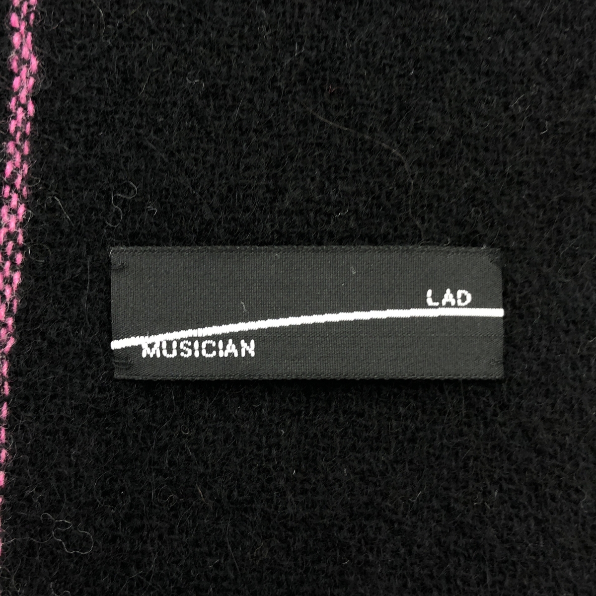 LAD MUSICIAN / ラッドミュージシャン ウール バイカラー 大判 ストール マフラー