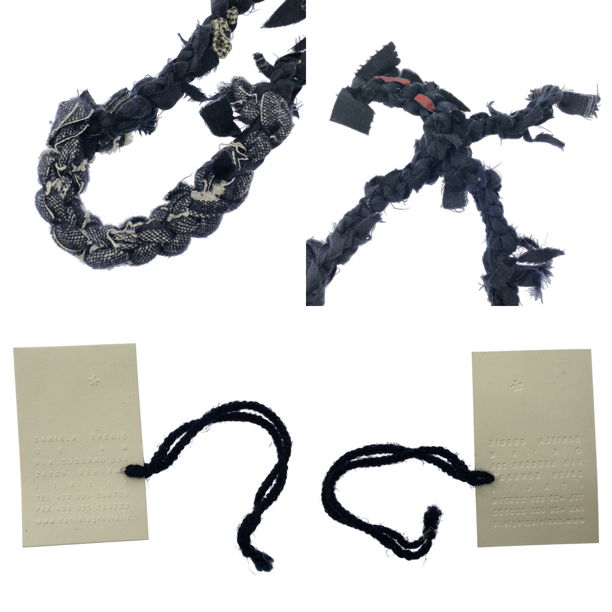 DANIELA GREGIS / ダニエラグレジス 裂き編み ロング ネックレス アクセサリー