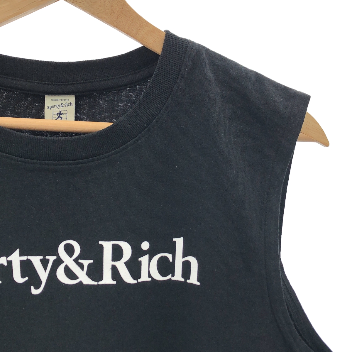 L'Appartement / アパルトモン Sporty&Rich / セットアップ ロゴ ノースリーブ Tシャツ カットソー / ドローストリング ショートパンツ ショーツ