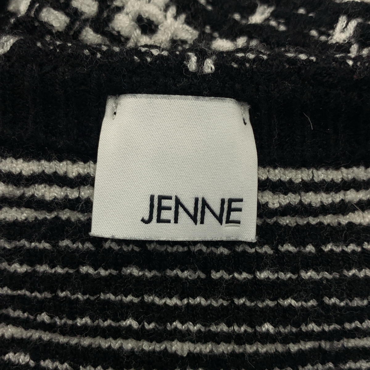 JENNE / ジェンヌ レーヨン混 チェック ニット