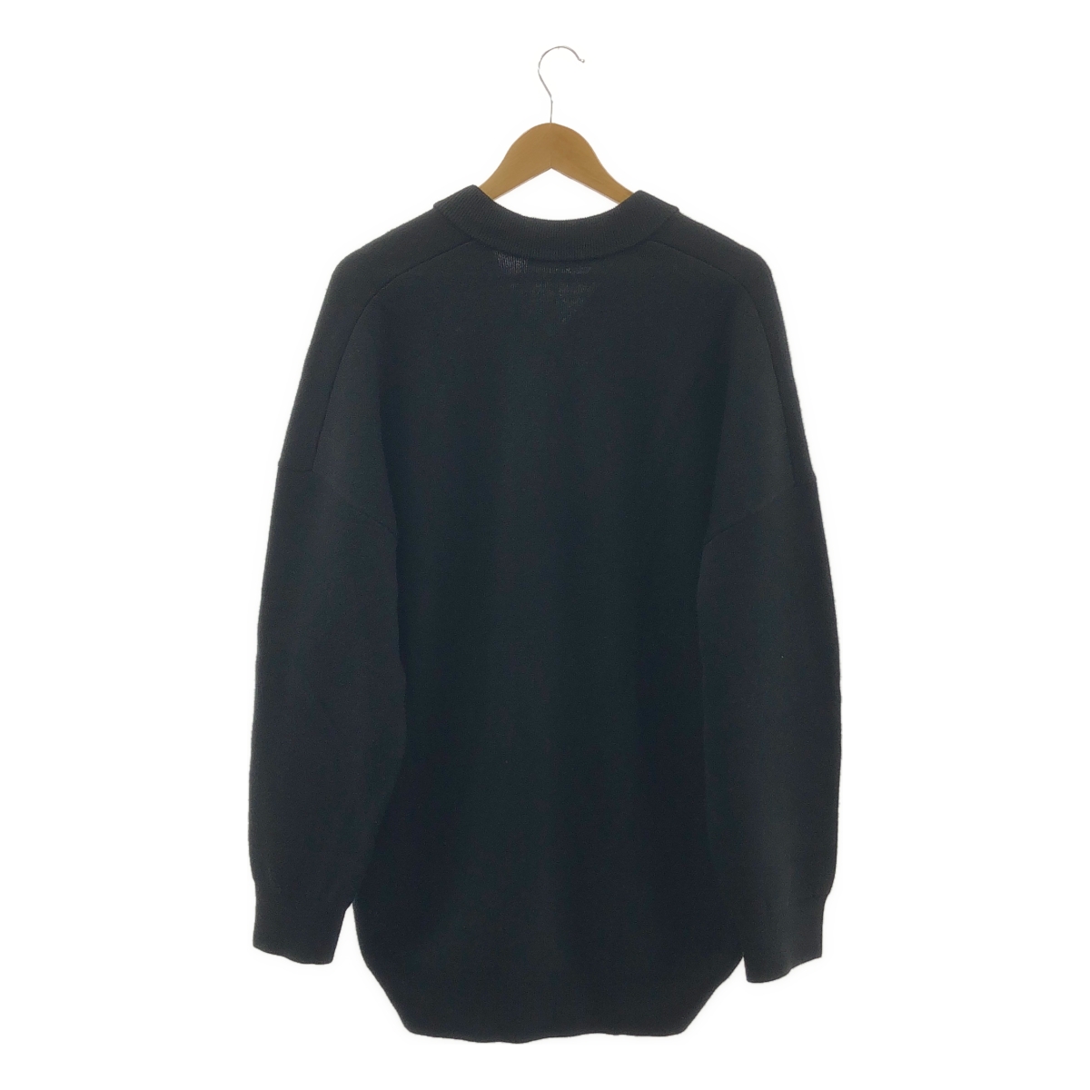 Acne Studios / アクネストゥディオズ ウール混 ロゴ刺しゅう オーバーサイズ Vネックニット