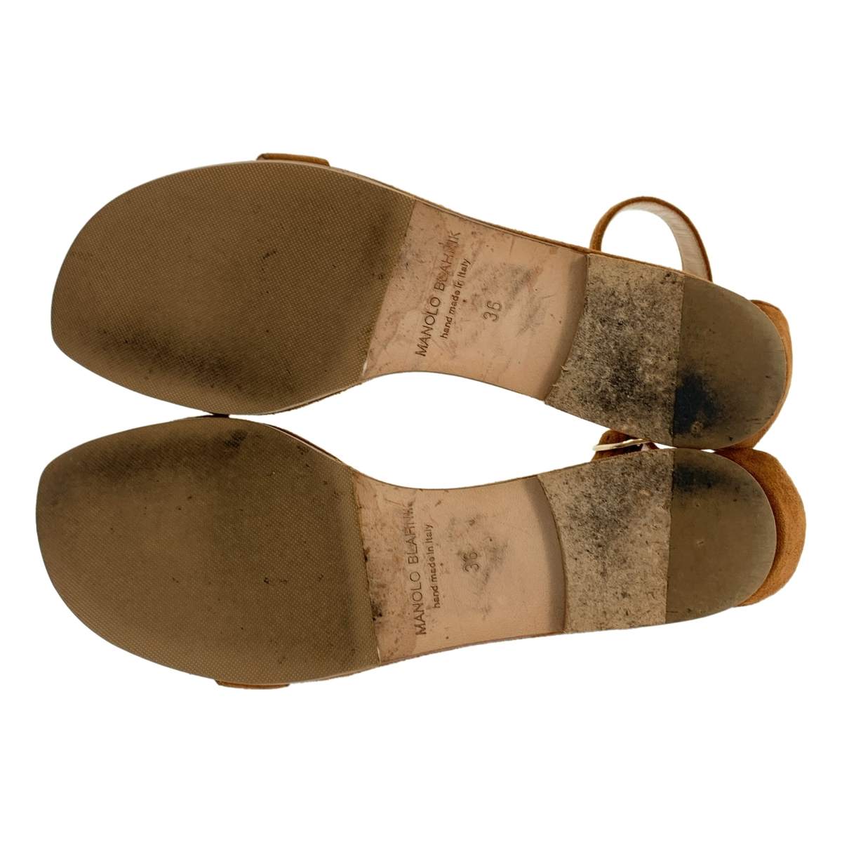MANOLO BLAHNIK / マノロブラニク スエード ストラップ サンダル